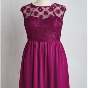 Modcloth: Up and Stunning Dress in Fuchsia Size 2X